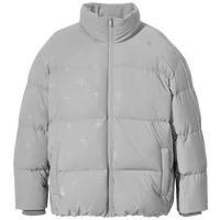 杰克·琼斯(JACK&JONES)男装衣服秋冬炫酷潮流银河系列无帽面包鸭绒短款羽绒服男镭射反光 E39 180