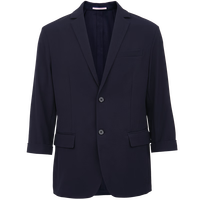 杰克·琼斯(JACK&JONE)男装夏商务都市平驳领修身七分袖纯色休闲西服外套男款22228P003