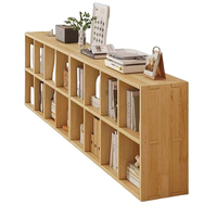 立太（LEADTEK）全实木书架置物架落地实木书柜展示柜儿童收纳柜矮柜柜子储物柜 (180+180)x30x60