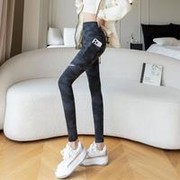 美人计 女士迷彩鲨鱼裤外穿打底裤