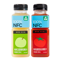 茅果果有机果蔬汁混合口味试饮装220ml*2瓶