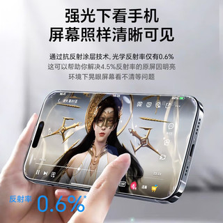  膜力佳 低反射增透 手机钢化膜  高清膜