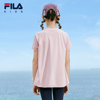 FILA【旋冰科技】斐乐儿童短袖T恤2025夏季速干衣中大童上衣