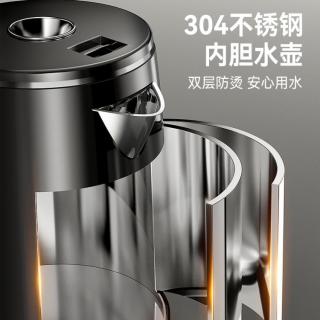茶吧机热水机家用双壶泡茶机下置水桶家用饮水机高硼硅玻璃保温壶