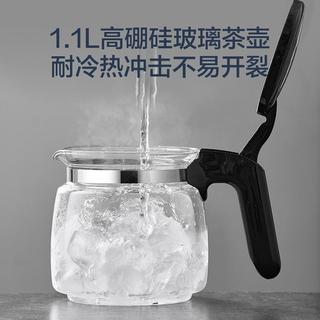茶吧机热水机家用双壶泡茶机下置水桶家用饮水机高硼硅玻璃保温壶