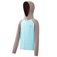 KK树原纱儿童防晒衣防紫外线男童女童冰丝凉感防晒服2024夏季 里维蓝（原纱凉感，网孔透气）