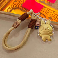 卡通拉布布黄金手机挂件钥匙扣包包挂件闺蜜
