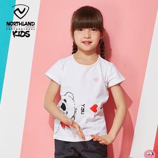 童装女小童防蚊短袖T恤夏季透气休闲半袖t