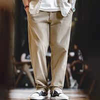 马登 美式复古灯芯绒廓尔格休闲裤 双褶直筒 男款