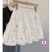 【高腰显瘦绣花半身裙】2025夏装新女士时尚气质短款A字裙