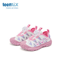 天美意童鞋女童鞋子2025夏季透气网鞋软底舒适透气儿童运动鞋 汀兰紫 30码