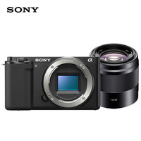索尼 SONY ZV-E10 APS-C半画幅微单相机 美肤拍照 精准对焦 VLOG 黑色单机+50F18镜头