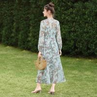 【时尚碎花裙套装】2025春夏新女士长袖连衣裙搭吊带两件套