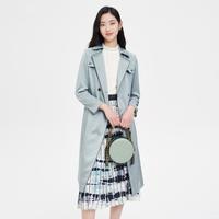 秋冬人气时尚气质通勤休闲中长款百搭修身显瘦风衣外套女