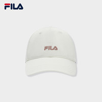 FILA 斐乐款棒球帽2025夏季休闲运动帽遮阳帽鸭舌帽 乳糖色-BG XS