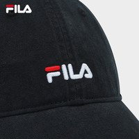 FILA 斐乐款棒球帽2025夏季休闲运动帽遮阳帽鸭舌帽 正黑色-BK XS