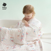babycare abycare 婴儿浴巾新生儿童宝宝盖毯毛巾泡泡纱布超柔吸水纱布巾买2赠1