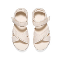 斯凯奇（Skechers）夏季女子复古休闲凉鞋舒适外穿沙滩凉鞋119487 自然色/NAT