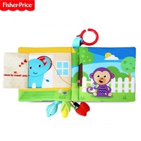 Fisher-Price 宝宝躲猫猫布书婴儿互动早教撕不烂啃咬玩具六一儿童节安静书