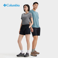 Columbia哥伦比亚户外春夏吸湿排汗透气运动圆领短袖T恤AE1419 011男女通用 M (175/96A)