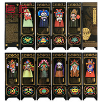 唐赋 漆器小屏风中式摆件办公桌中国风特色京剧脸谱工艺品送老外商务礼 中国京剧脸谱