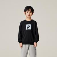 ASICS 亚瑟士 童装春季男女中大童圆领印花休闲卫衣LOGO款