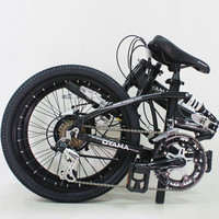 OYAMA欧亚马酷炫M500D铝合金折叠自行车20寸男女式成人变速单车 20英寸