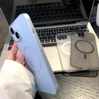 韵宁 超薄PC磨砂磁吸 iPhone13手机壳 优雅黑 PC