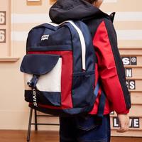 Levi's儿童书包男童李维斯中小儿童书包大容量外出拼色双肩包