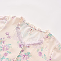 芬腾睡衣女士2025年夏季100%纯棉新中式七分裤薄款家居服套装