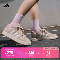 adidas 阿迪达斯 GRAND COURT BASE 00s休闲低帮板鞋男子阿迪达斯轻运动 奇迹灰褐棕/汉玉白/蒸汽灰     40