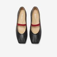 Bata ABZ05AQ5 羊皮浅口单鞋