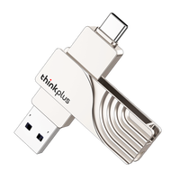 联想(Lenovo) U盘USB3.0高速传输防水金属外壳学生车载办公电脑优盘大容量便携移动闪存盘 TPCU301【Type-c手机U盘】64G