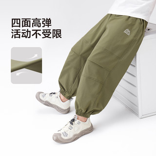 左西童装男童裤子夏薄款2025儿童夏装户外耐磨凉感透气工装裤