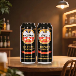  SAWALUODI/萨瓦罗蒂 焦香浓郁 黑啤  1x6x500ml 听装 500ml