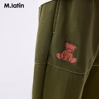 马拉丁童装儿童裤子24夏装男女小童小熊印花口袋梭织中裤 假黑