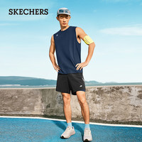斯凯奇(Skechers)男士梭织短裤P225M163 碳黑/0018 XL