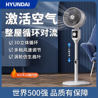 现代影音 韩国空气循环电风扇落地扇 摇头定时智能语音遥控净化风扇 语音+摇控款-RFS-1955RT