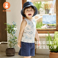 【竹节棉】微狮牧尼宝宝短裤纯棉夏季婴儿外出裤子薄款儿童裤百搭 军绿