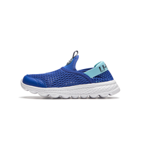 LI-NING KIDS李宁儿童鞋一脚蹬休闲跑鞋鞋男大童2025夏季大网孔透气轻便运动鞋 海宝蓝 YKCU088-3（可两穿） 33  内长约21.6cm适合脚长20.6cm