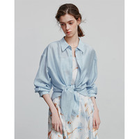 初语 莱赛尔醋酸长袖衬衫