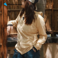 KLATTERMUSEN攀山鼠10616W针奈尔女款风壳帽衫防晒皮肤衣10652W -Nal Jacket W 【带帽】135/Chaya Sand茶屋黄 S