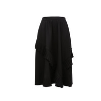 VEROMODA2023新款荷叶边设计A字裙迷笛裙简约气质半身裙女
