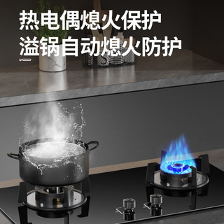 容声燃气灶天然气煤气灶双灶猛火家用5.2KW嵌入式台式灶具一级能效大火力JZT-RLB4T