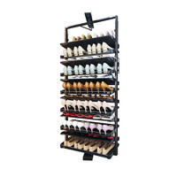 优支佳旋转鞋架360度家用大容量防尘收纳门口玄关五金配件旋转鞋柜 17层-(高2240到2360mm可伸缩) 鞋架宽530mm