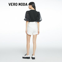 VEROMODA高腰A型链条裙裤短裤|322243008 J2G白牛仔色-追单2 XL