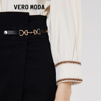 VEROMODA高腰A型链条裙裤短裤|322243008 J1G黑牛仔色-追单1 L