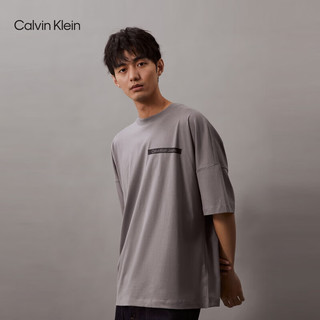 Calvin Klein Jeans J400212 纯棉宽松分割印花短袖T恤