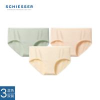 舒雅（SCHIESSER）女士Becover系列棉质抗菌平角内裤【3条装】23793T  3条