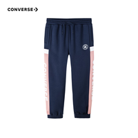 Converse 匡威童装男女童保暖加绒针织长裤秋冬儿童休闲裤子 藏青蓝 120 /56 【身高110-116cm】